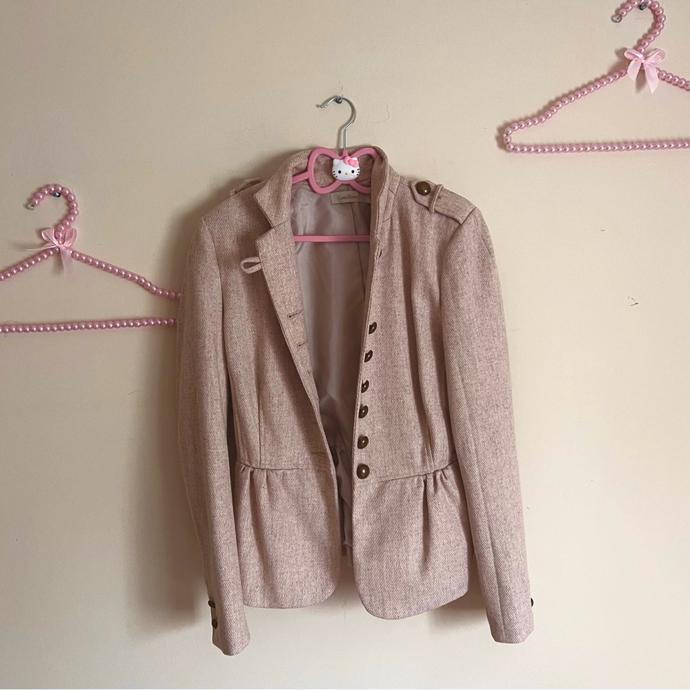 COSTA BLANCA Women's Wool Blazer Jacket in Light Beige ⋆ PRE-LOVED ⋆